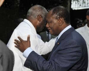 GbagboAllassaneOuattara GbagboAllassaneOuattara 300x240 Présidentielle/ Les rumeurs des journaux Abidjanais