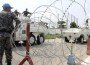 U.N. security forces are seen deployed around U.N. headquarters in Abidjan
