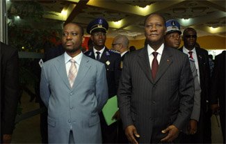 Guilliame Soro & Alassane Ouattara Guilliame Soro & Alassane Ouattara
