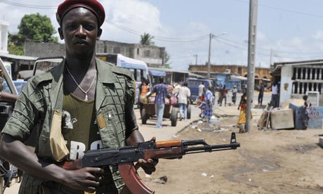 Ivory Coast Republican Force Supporters of Ivory Coast president Alassane Ouattara killing enemies