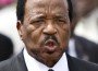 Cameroon's President Paul Biya reacts during the leaving ceremony for Pope Benedict XVI at the airport in the capital Yaounde