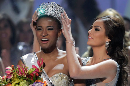 Angolan beauty Leila Lopes is crowned Miss Universe 2011