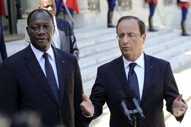 Hollande et Ouattara