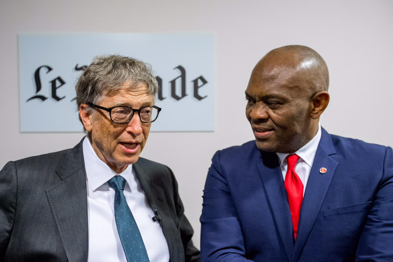 Tony O. Elumelu et Bill Gates au Club de l'Economie